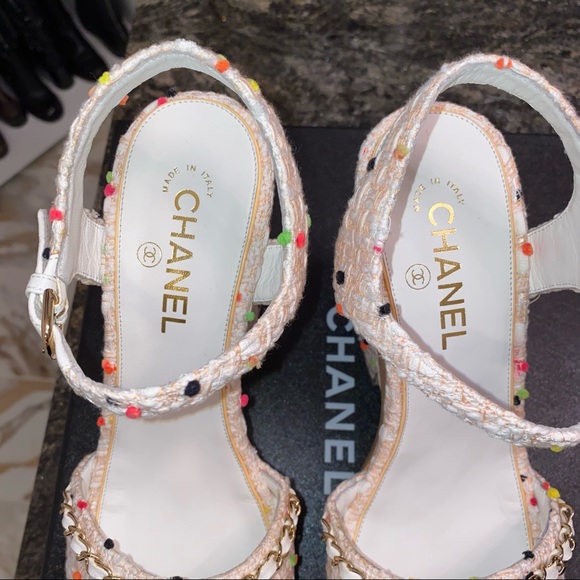 NWT CHANEL wedges, 41 - Picture 9 of 11